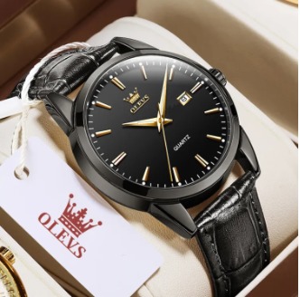 Picture of Inspired by LEATHER bELT  Fashion rr Leather Waterproof Analog Quartz Watch For Men - Watch For Men - Watch For Men