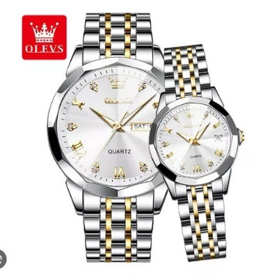 Picture of Inspired by 9931 couple set luxury fashion waterproof stainless steel imported quartz movement wrist-watch for couple