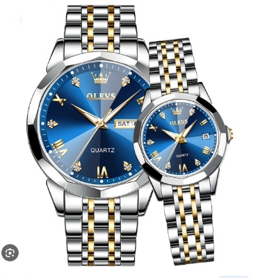 Picture of Inspired by 9931 couple set luxury fashion waterproof stainless steel imported quartz movement wrist-watch for couple