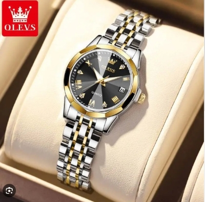 Picture of Inspired by olevs Oli-vs 9931 new luxury fashion waterproof stainless steel imported quartz movement Ladies watch- White Gold