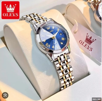 Picture of Inspired by OLi-VS 9931 Luxury Water-resistant women Quartz Wristwatch- Silver Gold blue black white