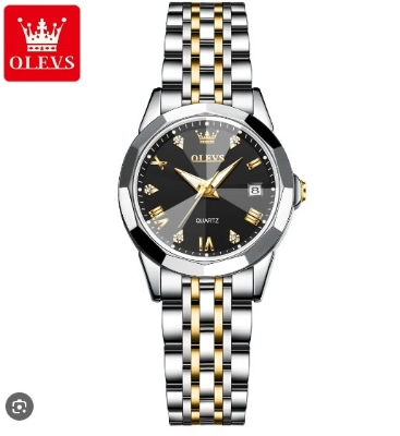 Picture of Inspired by OLi-VS 9931 Luxury Water-resistant women Quartz Wristwatch- Silver Gold blue black white