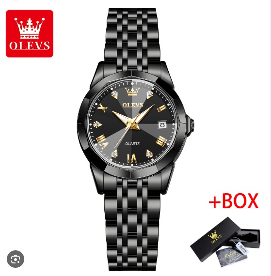 Picture of Inspired by OLi-VS 9931 Luxury Water-resistant women Quartz Wristwatch- Silver Gold blue black white