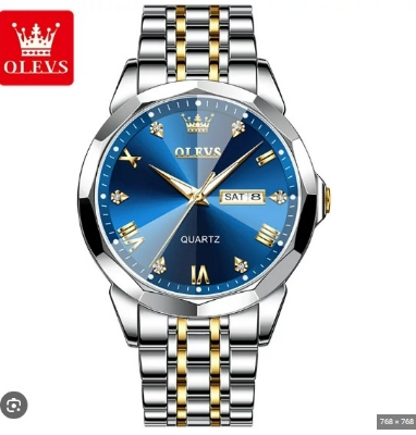 Picture of Oli-vs 9931 new luxury fashion stainless steel imported quartz movement wrist-watch for men - Watch ( Blue )