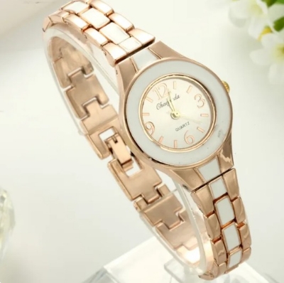 Picture of New Women Watches Lady Quartz Analog Fashion Rose Gold Bracelet Watch