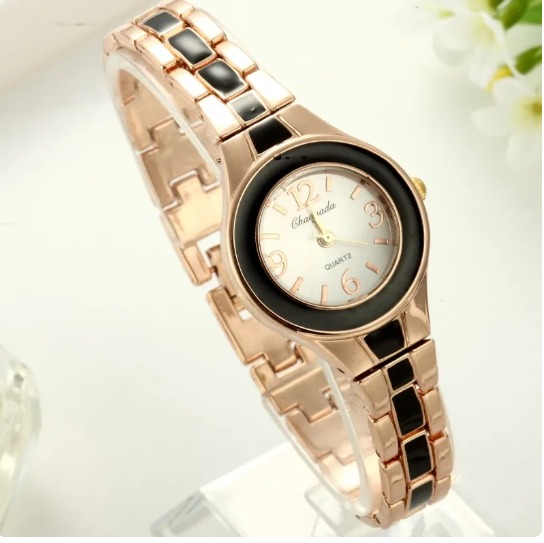 Picture of New Women Watches Lady Quartz Analog Fashion Rose Gold Bracelet Watch
