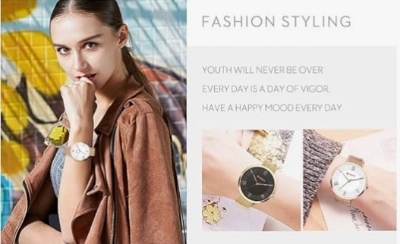 Picture of Inspired by CNN-Women's Girls Sports Waterproof Stainless Steel Quartz Wrist Watch 9020