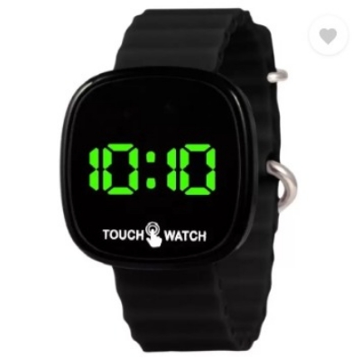 Picture of Ultra Black Square Touch Digital Watch - For Boys & Girls D-69 Ultra LED Touch Screen For Kids LED