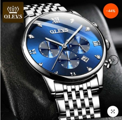 Picture of Inspired by Inspired by LEV-S 2868 Men Watch Choronograph Water Resistant Stainless Steel Watch For Men-Silver