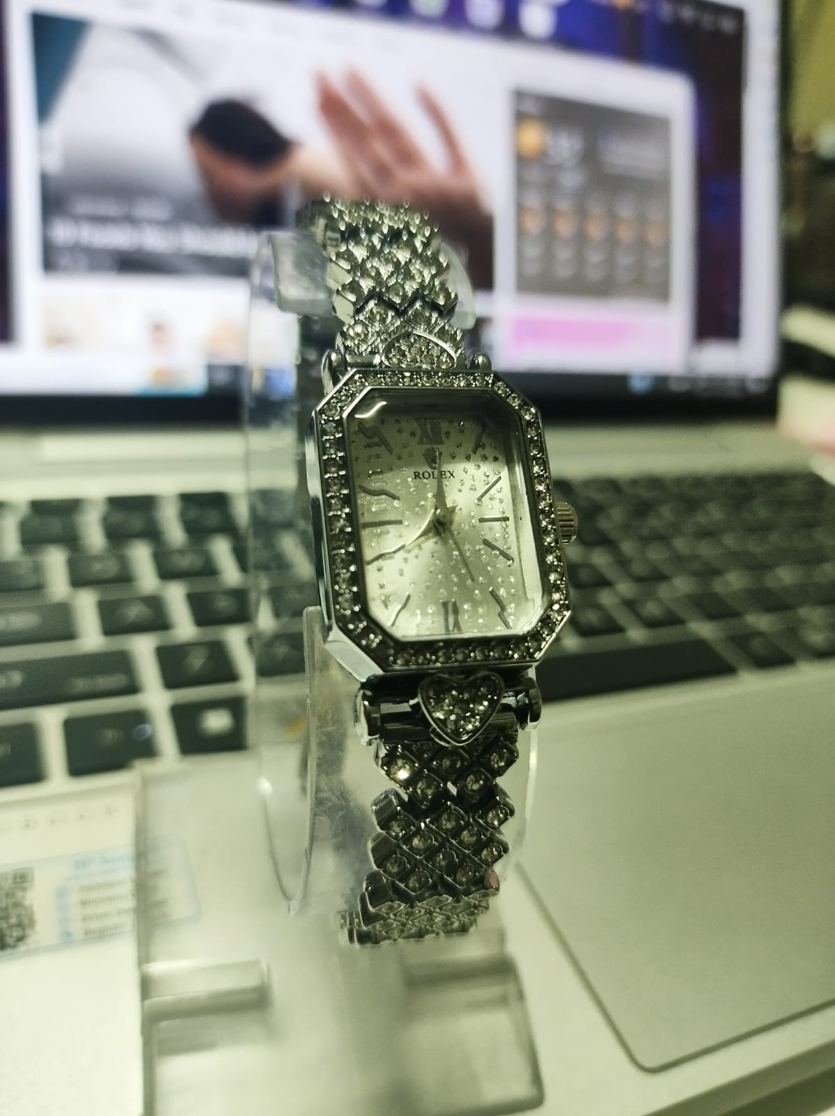 Picture of Inspired by Ro-lex- update Ro-lex Bracelet Set Square  Sky Star  Diamond Women's Watch