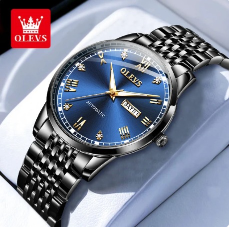 Picture of Inspired by Olevs Fashion Business 6602 Watch for Men Waterproof Stainless Steel Strap Men's Watch -2 YEARS WERRNTY