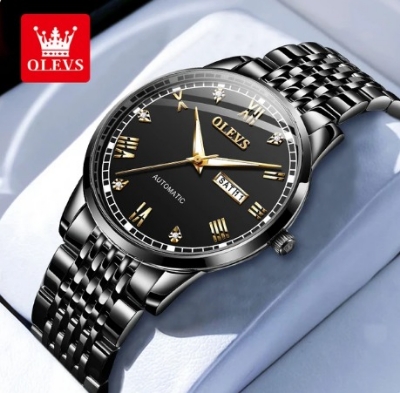 Picture of Inspired by Olevs Fashion Business 6602 Watch for Men Waterproof Stainless Steel Strap Men's Watch -2 YEARS WERRNTY