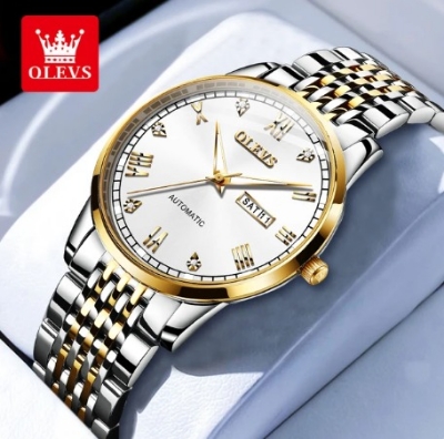 Picture of Inspired by Olevs Fashion Business 6602 Watch for Men Waterproof Stainless Steel Strap Men's Watch -2 YEARS WERRNTY