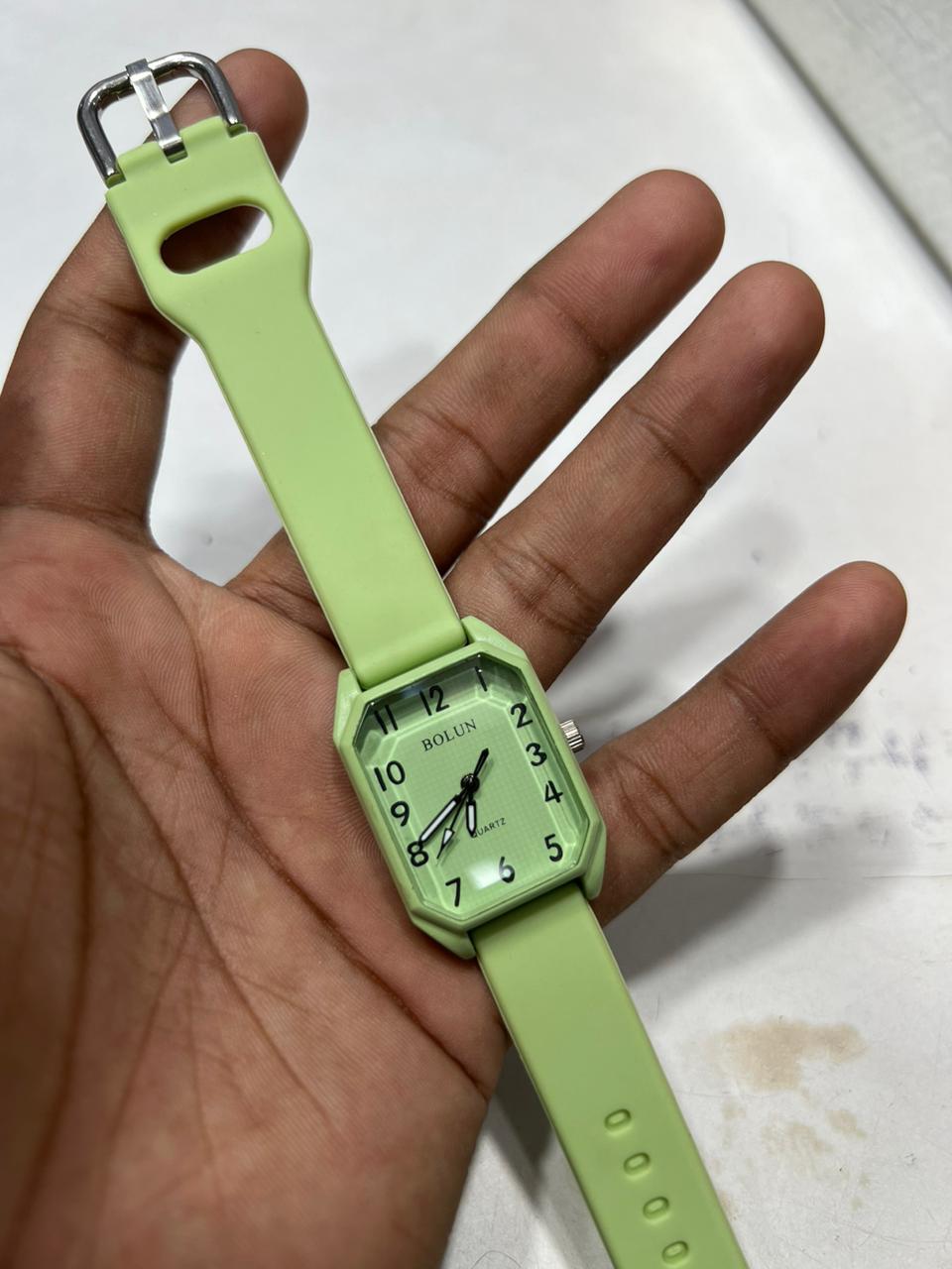 Picture of New bln Watch 6127 Fashion Square Men's Quartz Watches TPU Band Waterproof Women's Watch Outdoor Leisure Sports Wristwatch