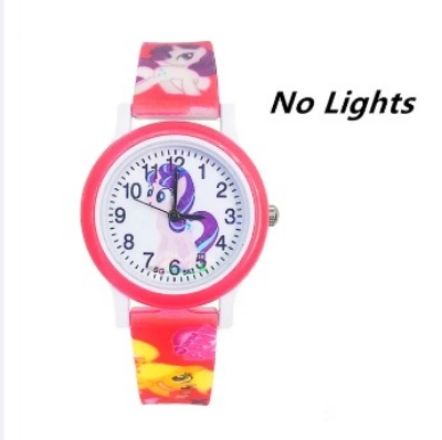 Picture of Cartoon Pony Unicorn Toys Flash Light Children Watch Soft Silicone Baby Watch Boys Girls Birthday Gift Kids Quartz Watches Clock