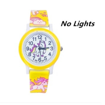 Picture of Cartoon Pony Unicorn Toys Flash Light Children Watch Soft Silicone Baby Watch Boys Girls Birthday Gift Kids Quartz Watches Clock