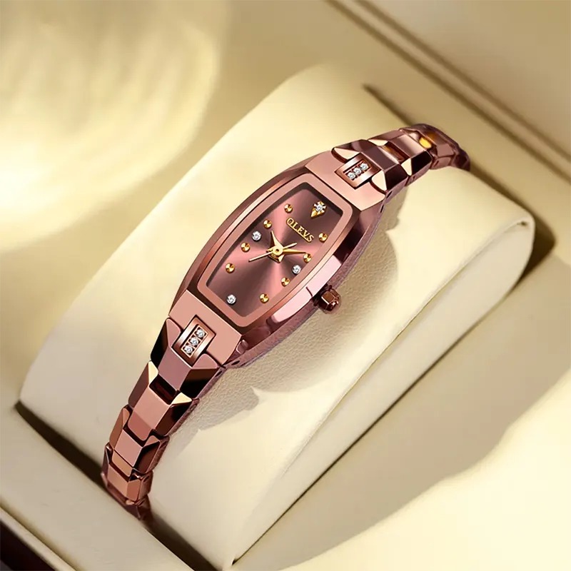 Picture of Inspired by CN  Rado Womens Watches Unique Dial Diamonds Fashion Luxury Dress Leisure Stainless Steel Waterproof Quartz Ladies Watch Reloj Mujer
