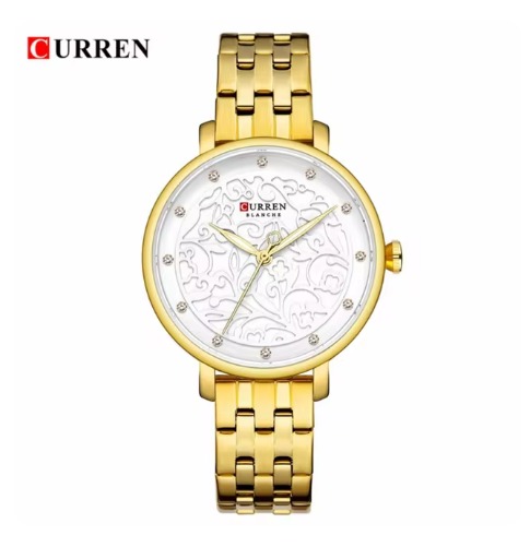 Picture of Inspired by CN 9046 Silver/golden Stainless Steel Analog Watch For Women. Watch/Ladies Watch/Wristwatch.