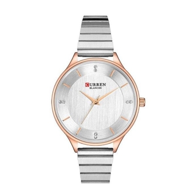 Picture of Inspired by curren big pati  rt Big Dial Stainless Steel Ladies Watch – 9041