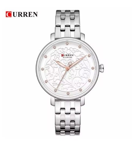 Picture of Inspired by CNN 9046 Silver/golden Stainless Steel Analog Watch For Women. Watch/Ladies Watch/Wristwatch.