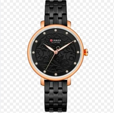 Picture of Inspired by CNN 9046 Silver/golden Stainless Steel Analog Watch For Women. Watch/Ladies Watch/Wristwatch.