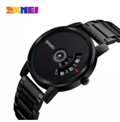 Picture of Inspired by SKMEI Fashion Quartz Waterproof Creative Stainless Steel Business Watch For Men 1260 Black Ghori Wala