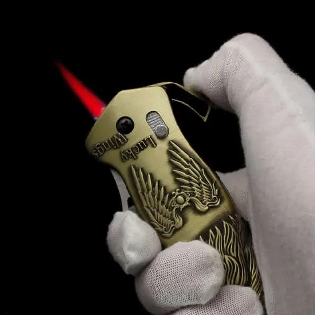 Picture of Eagle matha  Design Openable Knife Lighter - Metal Body Lighter