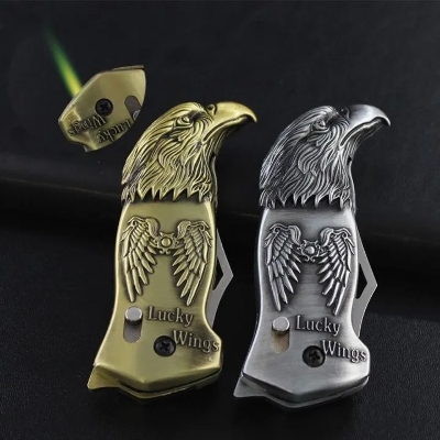 Picture of Eagle matha  Design Openable Knife Lighter - Metal Body Lighter