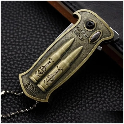 Picture of Metal Bronze Butane Jet Torch Lighter, Refillable Windproof Flame Lighter with Adjustable Flame