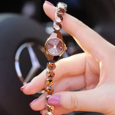 Picture of inspried by GEDI 1101 Women's Mini Dial Bracelet Simple and Fashionable Waterproof Tungsten Steel Color Women's Watch Quartz Watch