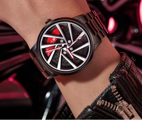 Picture of Inspired by SKI 1990 Creative Design Rotation Dial Watch for Men