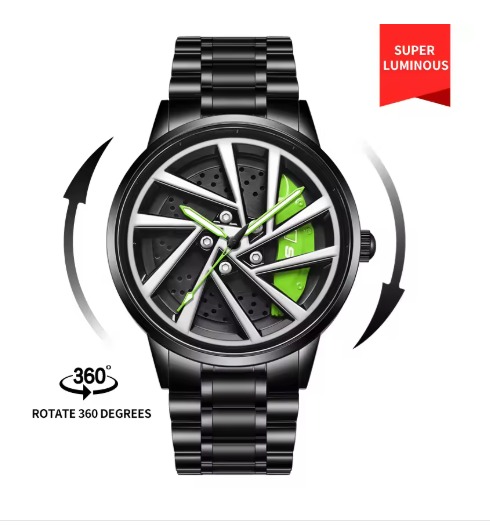 Picture of Inspired by SKI 1990 Creative Design Rotation Dial Watch for Men