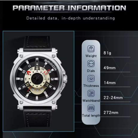 Picture of New Fashionable analogue with Date Hand watches for men's