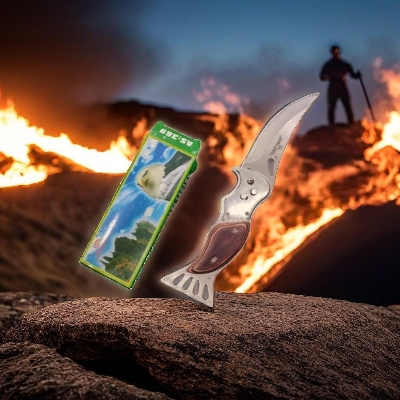 Picture of Kitchen k-nife With Cover Fruit K-nife Vegetables Knife New Stylish with k-nife Cover Fruit K-nife ( Multicolor )