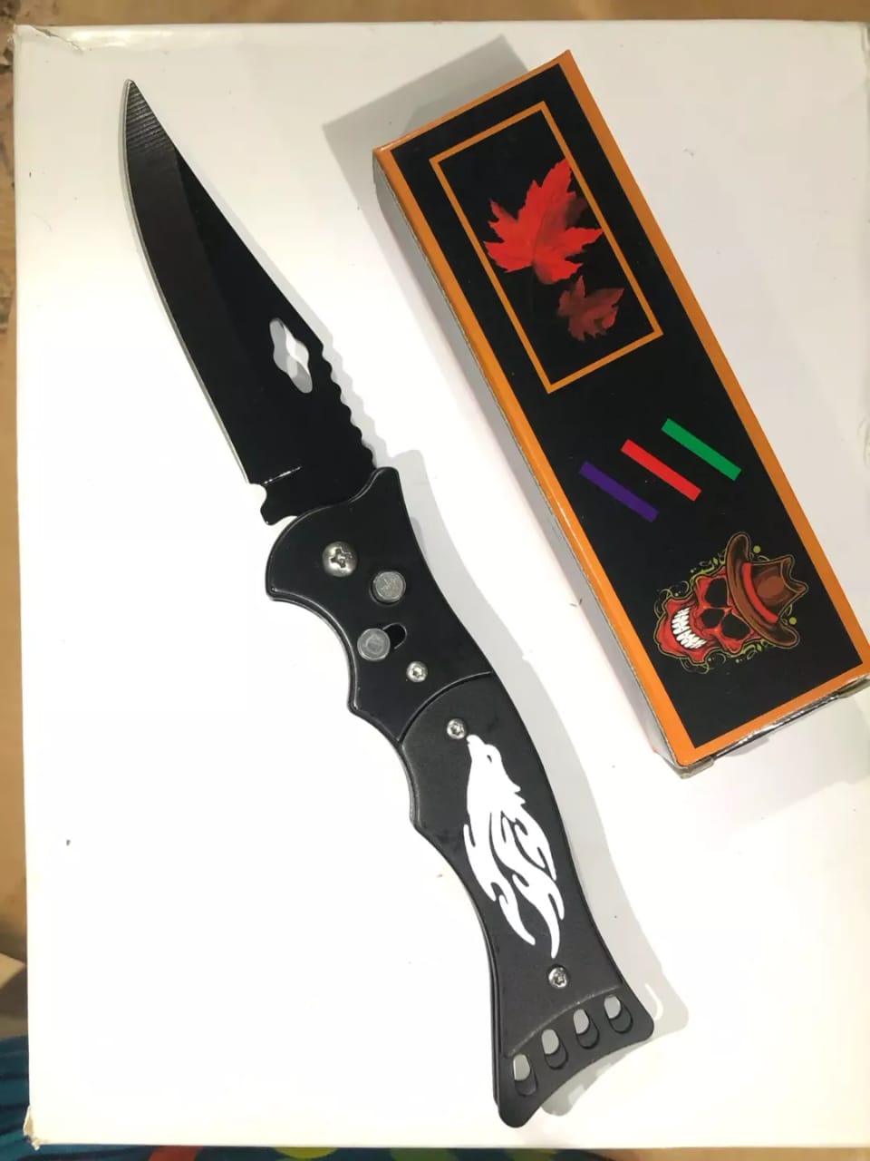 Picture of Kitchen k-nife With Cover Fruit K-nife Vegetables K-nife New Stylish with k-nife Cover Fruit K-nife ( Multicolor )