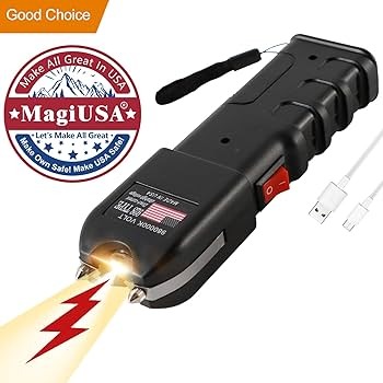 Picture of Tactical Flashlight 928 - High Impact ABS, USB Charging with Window Switch, Fixed Flashlight for Self Defense ( Black )