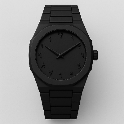 Picture of Black Arabic aura watch ( Black )