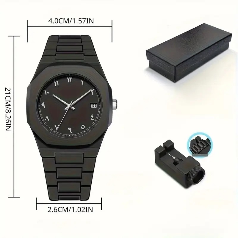 Picture of Black Arabic aura watch ( Black )
