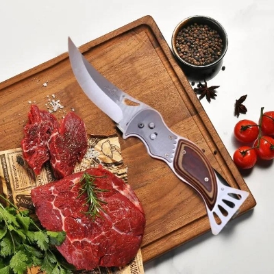 Picture of Ultra Sharpe ki tchen k nife for multipurpose best for cutting fruits vegetables salad 3 inches blade size k nife is made with high car bon steel ( Multicolor )