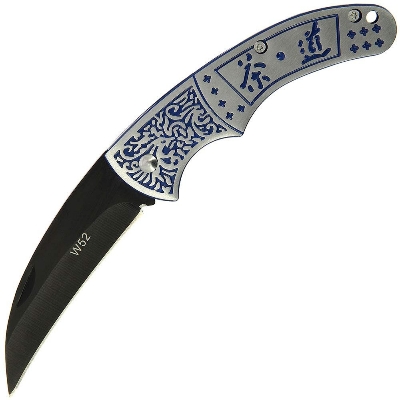 Picture of DNA Camping Hiking Fishing Hawkbill EDC Karambit Non Locking Less than 3" Folding K nife with ( Multicolor )