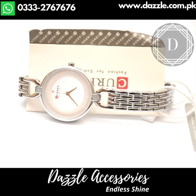 Picture of inspried by Curren 9052 Luxury Brand Fashion Stainless Steel Wrist Watch For Women - Black