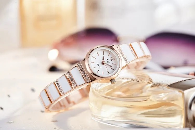 Picture of inspried by The new model is the brand Korean fashion ladies watch women's steel belt bracelet student luxury rhinestone foreign trade watch