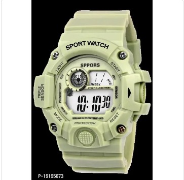 Picture of Military Sports Watch For Men Fashionable 22 mm Digital rubber case