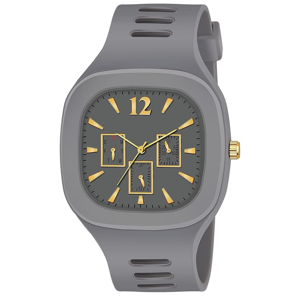 Picture of Classy White Color Square Dial Analog Watch For Men & Boy'S - Watch For Men - Watch For Men By Top 10 Mart - ঘড় ( White )