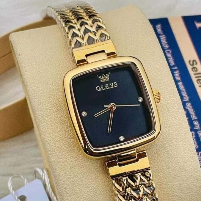 Picture of Inspried bye Olevs 9948 Golden Stainless Steel Analog Wrist Watch For Women