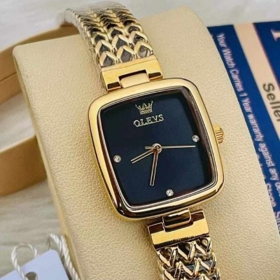 Picture of Inspried bye Olevs 9948 Golden Stainless Steel Analog Wrist Watch For Women