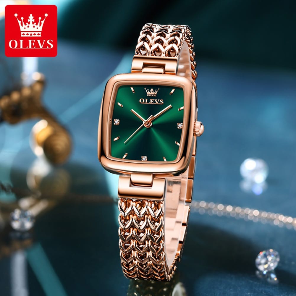 Picture of Inspried bye Olevs 9948 Golden Stainless Steel Analog Wrist Watch For Women