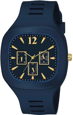 Picture of GREATZONE Silicone Square Dial Analogue Miller Watch | Sports Watch Men Watches Boys Watches Wrist Watches for Men or Boys