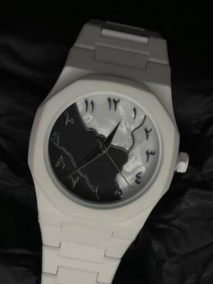 Picture of Inspried bye Arabic Aura Men's watch Quartz movement Polycarbone plastic body original watch with box