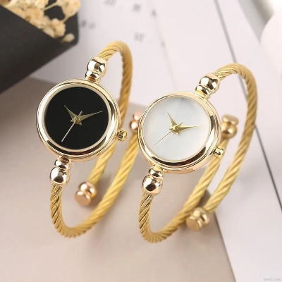 Picture of automatic watch Women Small Gold Bangle Bracelet Luxury Watches Stainless Steel Ladies Quartz Wrist watch Brand Casual Women